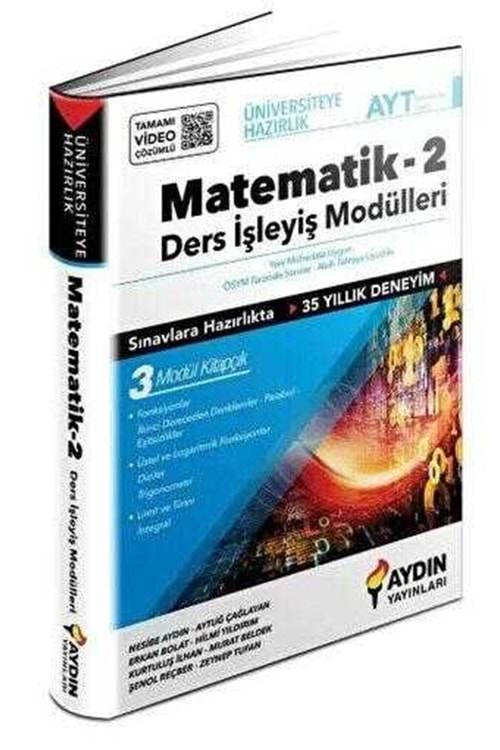 AYDIN ÜNİVERSİTEYE HAZIRLIK MATEMATİK DERS İŞLEYİŞ MODÜLLERİ 2. KİTAP (KAMPANYALI ÜRÜN)