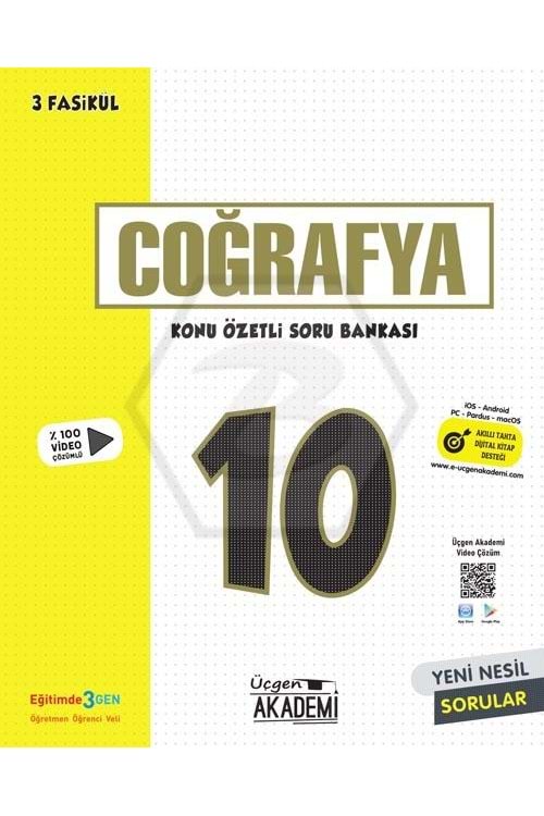 ÜÇGEN AKADEMİ 10.SINIF COĞRAFYA - KÖSB - 2 FASİKÜL