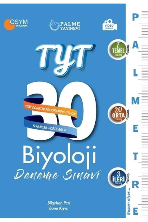 PALME TYT BİYOLOJİ PALMETRE 30 LU DENEME SINAVI
