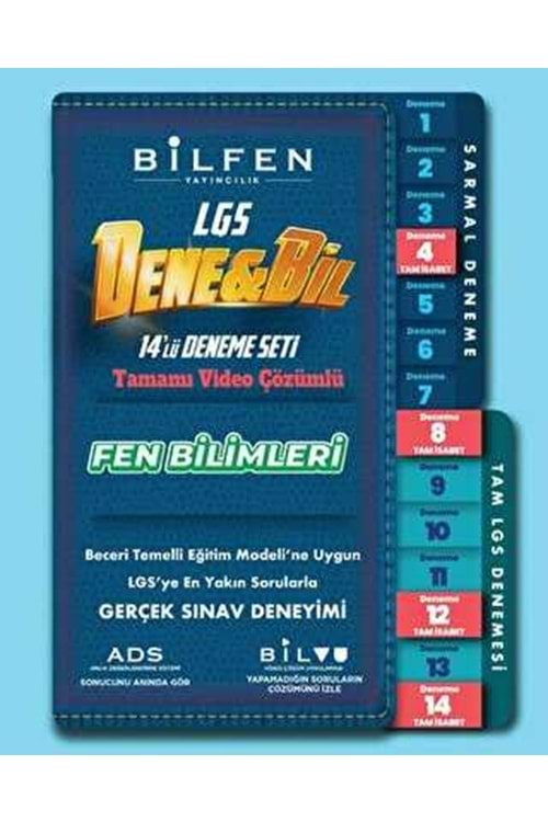 BİLFEN 8.SINIF DENEBİL FEN BİLİMLERİ 14LÜ DENEME SETİ