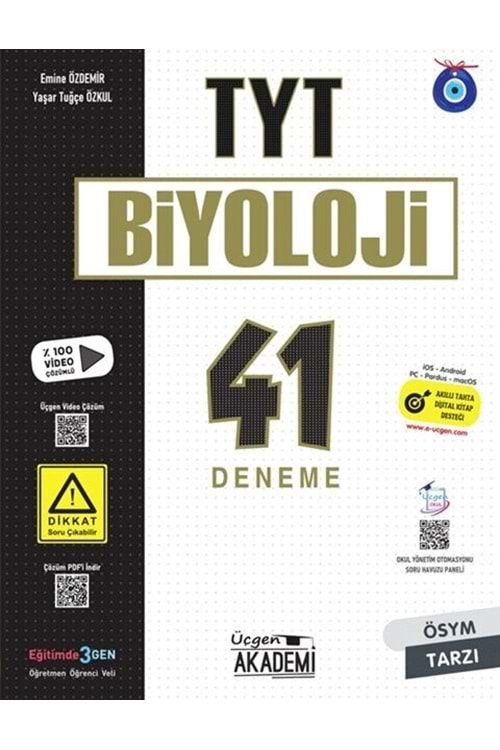 ÜÇGEN AKADEMİ TYT - BİYOLOJİ - 41 DENEME