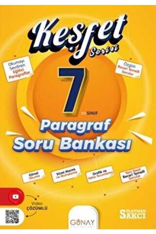 GÜNAY ZOOM SERİSİ PARAGRAF SORU BANKASI