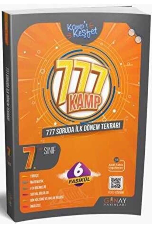 GÜNAY İLK DÖNEM KAMP KİTABI (KAMPI KEŞFET)