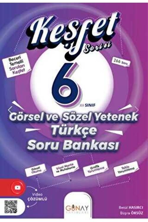 GÜNAY 6.SINIF KEŞFET GÖRSEL VE SÖZEL YETENEK SORU BANKASI
