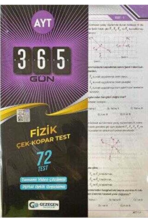 GEZEGEN FİZİK ÇEK KOPAR YAPRAK TEST (YENİ)