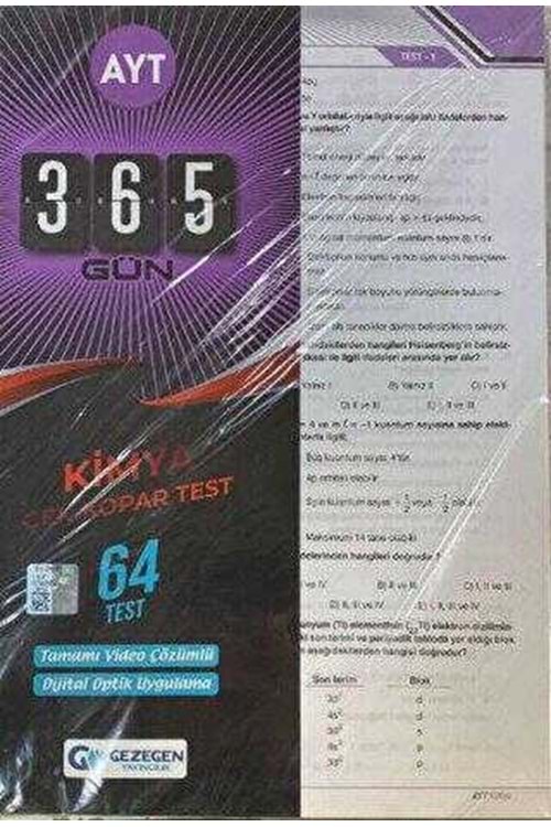 GEZEGEN KİMYA ÇEK KOPAR YAPRAK TEST (YENİ)