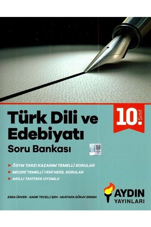 AYDIN 10.SINIF TÜRK DİLİ VE EDEBİYATI SORU BANKASI (KAMPANYALI ÜRÜN)