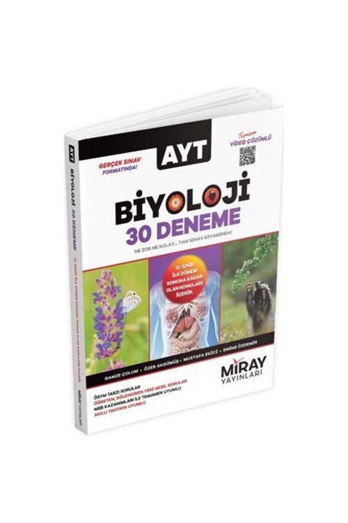 AYDIN AYT BİYOLOJİ 30 DENEME (2023'E ÖZEL) (KAMPANYALI ÜRÜN)