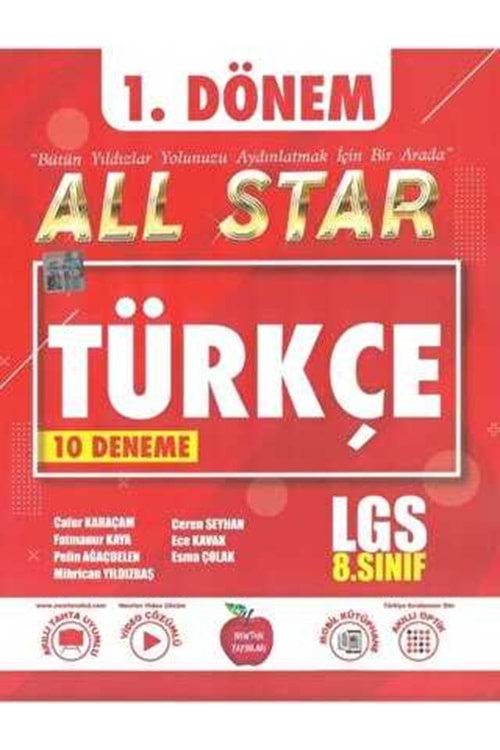 NEWTON 8.SINIF 1.DÖNEM ALL STAR 10 LU DENEME TÜRKÇE 24-25