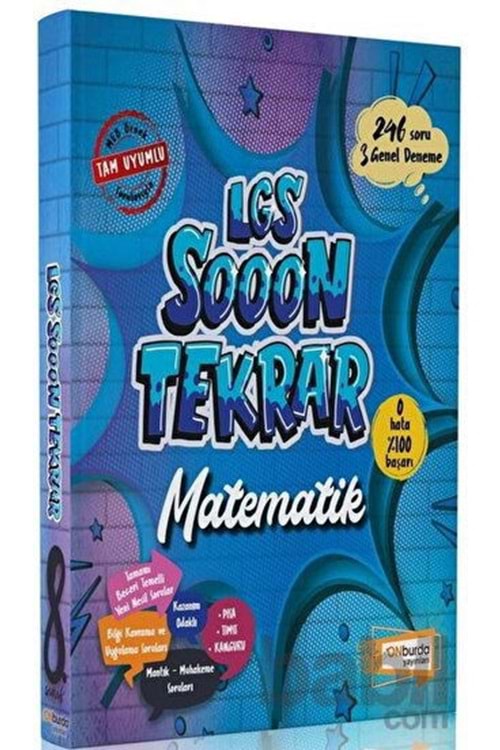 ONBURDA 8.SINIF LGS SOOON TEKRAR MATEMATİK
