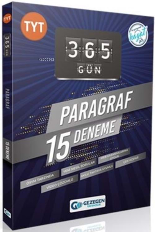 GEZEGEN 365 GÜN PARAGRAF BRANŞ DENEME (YENİ)