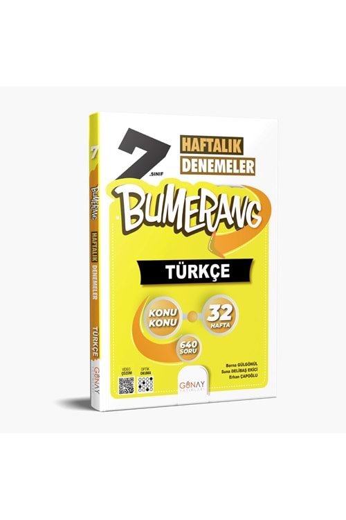 GÜNAY BUMERANG 32 HAFTALIK TÜRKÇE DENEMELERİ