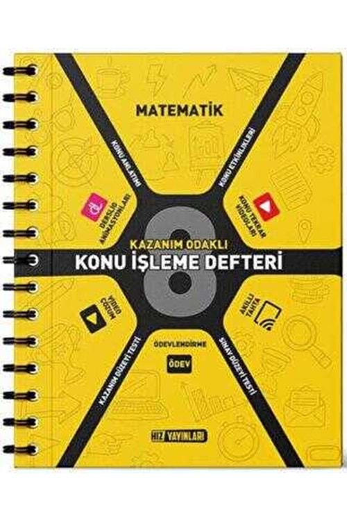 HIZ 8.SINIF MATEMATİK KONU İŞLEME DEFTERİ 24-25