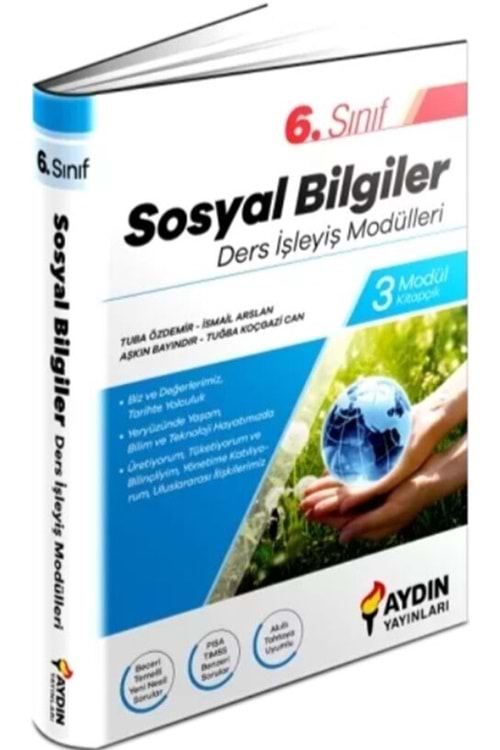 AYDIN 6.SINIF AYDIN SOSYAL BİLGİLER DERS İŞLEYİŞ MODÜLLERİ (KAMPANYALI ÜRÜN)