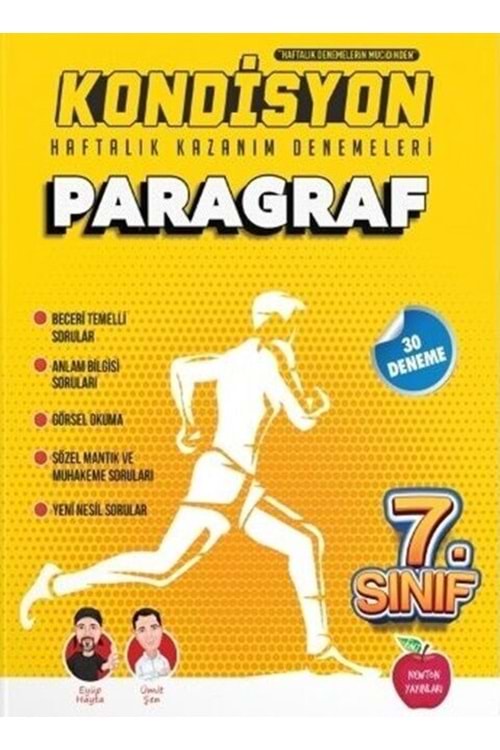 NEWTON 7.SINIF KONDİSYON HAFTALIK KAZANIM DENEMELERİ 37 HAFTA--PARAGRAF 30 HAFTA