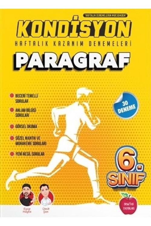 NEWTON 6.SINIF KONDİSYON HAFTALIK KAZANIM DENEMELERİ 20 HAFTA --PARAGRAF