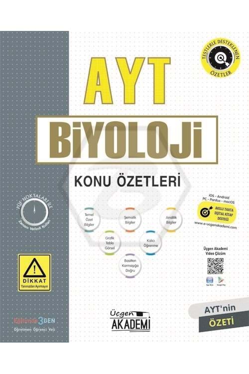 ÜÇGEN AKADEMİ AYT BİYOLOJİ - KONU ÖZETİ