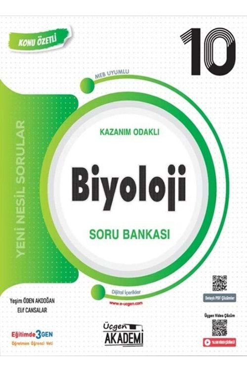 ÜÇGEN AKADEMİ 10.SINIF - KONUNUN ÖZÜ - BİYOLOJİ - KÖSB