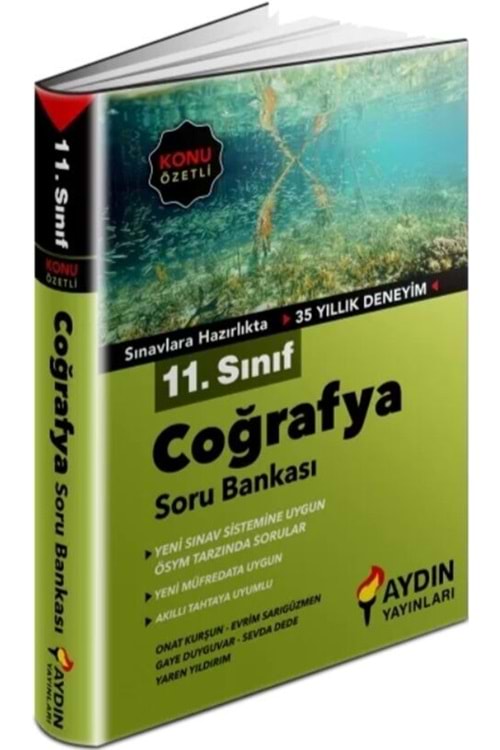 AYDIN 11.SINIF COĞRAFYA KONU ÖZETLİ SORU BANKASI