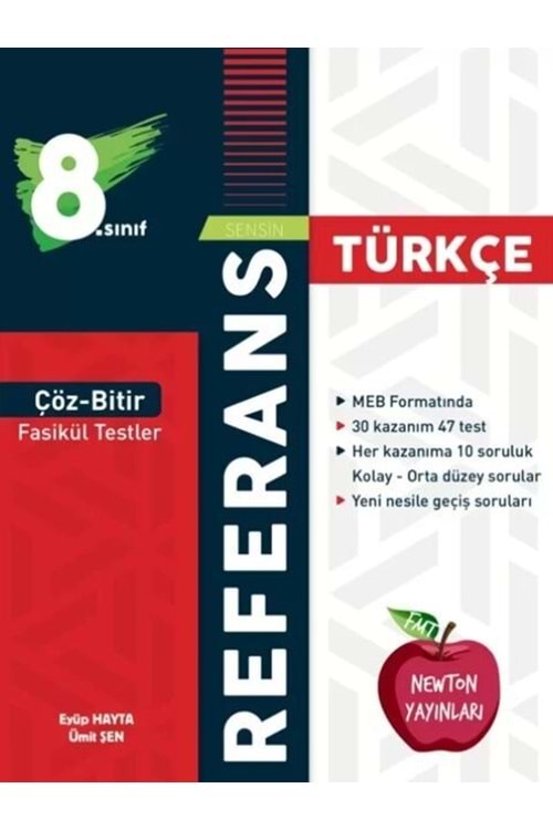 NEWTON 8.SINIF REFERANS ÇÖZ BİTİR FASİKÜL TESTLER--TÜRKÇE