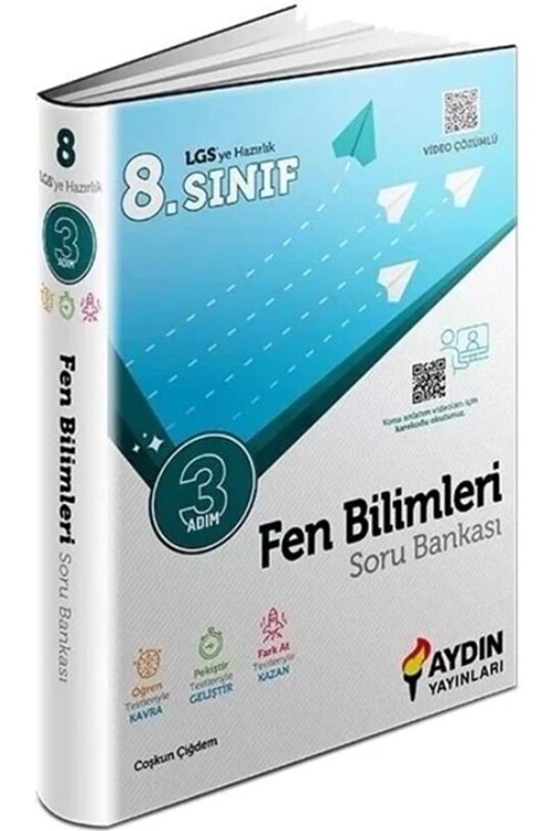 AYDIN 8.SINIF FEN BİLİMLERİ ÜÇ ADIM SORU BANKASI
