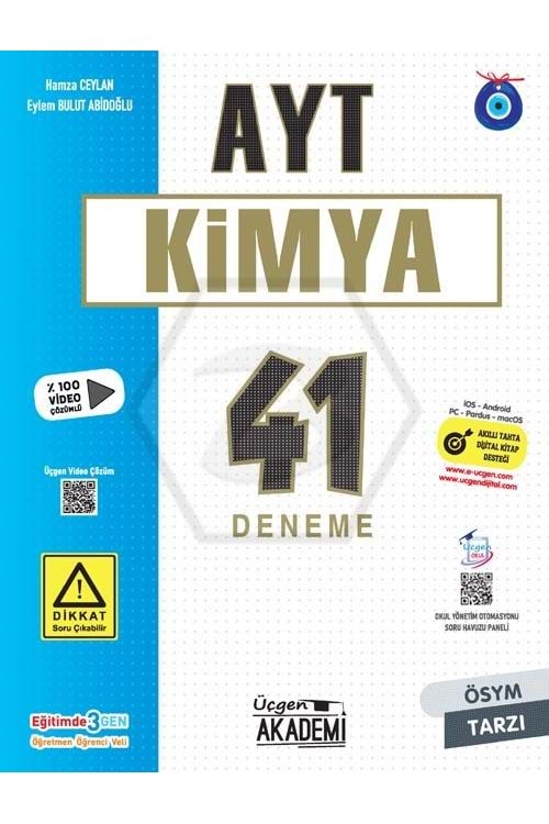 ÜÇGEN AKADEMİ AYT - KİMYA - 41 DENEME - 2024
