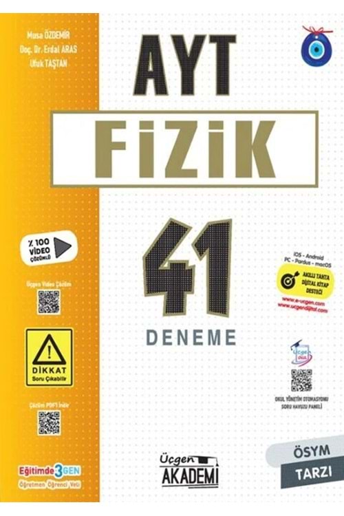 ÜÇGEN AKADEMİ AYT - FİZİK - 41 DENEME - 2024
