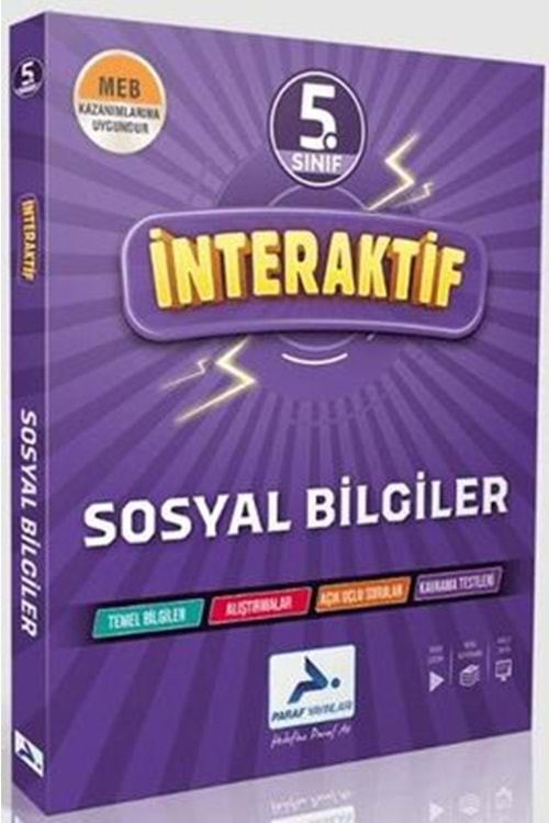 PARAF 5.SINIF İNTERAKTİF SOSYAL BİL. SORU BANKASI