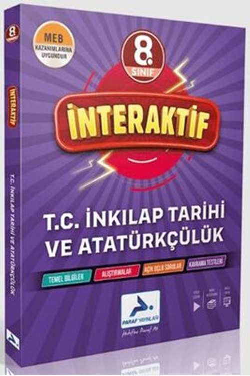 PARAF 8.SINIF İNTERAKTİF İNKILAP TAR. SORU BANKASI