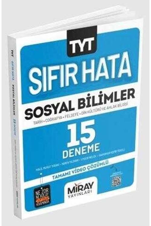 MİRAY TYT SIFIR HATA SOSYAL BİLİMLER 15 DENEME