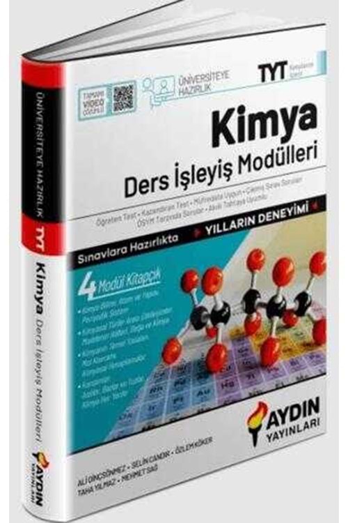 AYDIN ÜNİVERSİTEYE HAZIRLIK TYT KİMYA DERS İŞLEYİŞ MODÜLLERİ