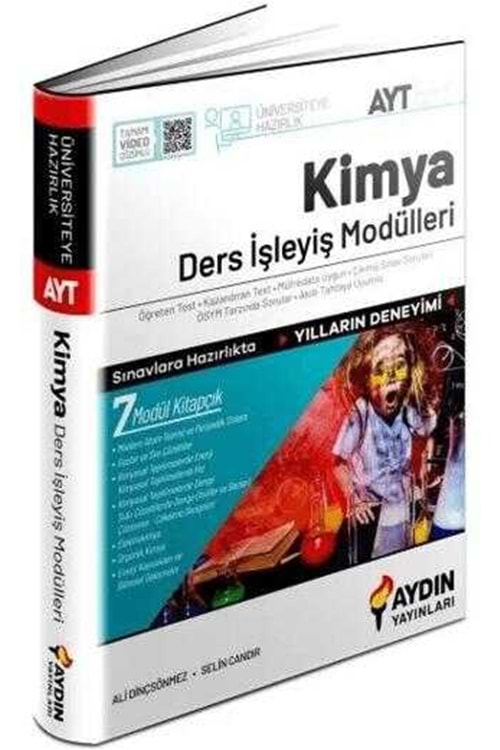 AYDIN ÜNİVERSİTEYE HAZIRLIK AYT KİMYA DERS İŞLEYİŞ MODÜLLERİ