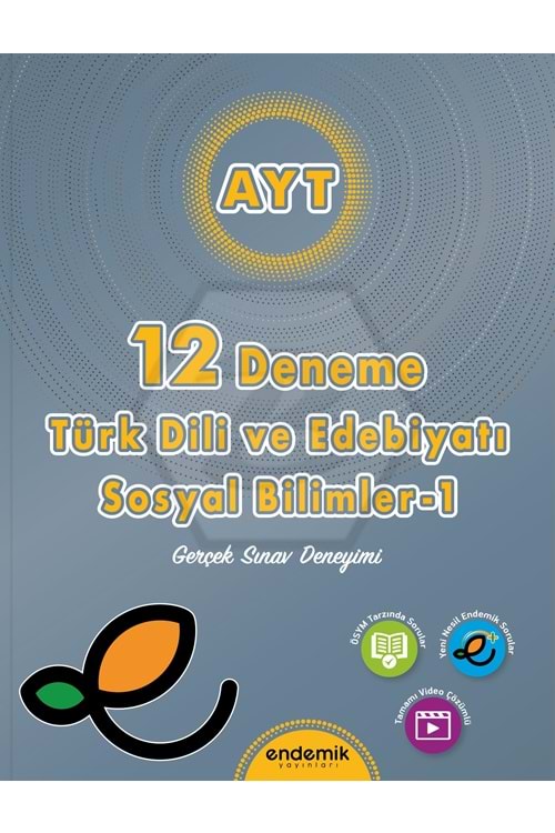 ENDEMİK AYT TÜRK DİLİ VE EDEBİYATI & SOSYAL BİLİMLER-1 12'