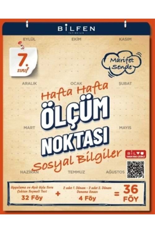 BİLFEN 7.SINIF SOSYAL BİLGİLER HAFTA HAFTA ÖLÇÜM NOKTASI