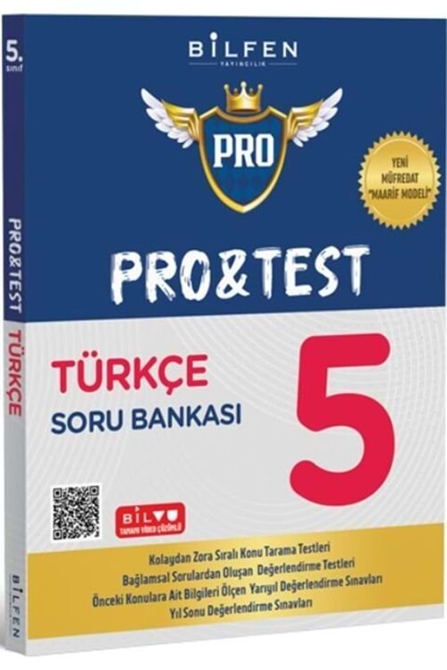 BİLFEN 5.SINIF PRO&TEST TÜRKÇE SORU BANKASI YENİ MÜFREDAT
