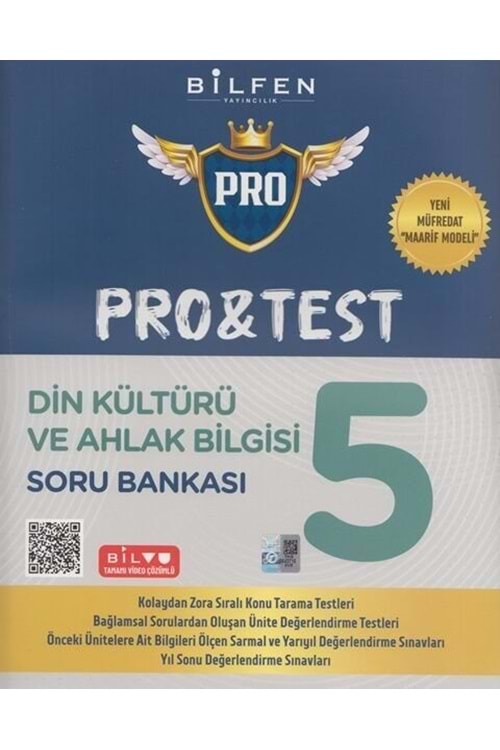 BİLFEN 5.SINIF PRO&TEST DİN KÜLTÜRÜ VE AHLAK BİLGİSİ SORU BANKASI YENİ MÜFREDAT