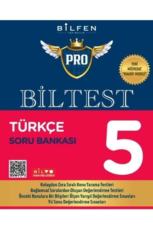 BİLFEN 5.SINIF BİLTEST PRO TÜRKÇE SORU BANKASI YENİ MÜFREDAT