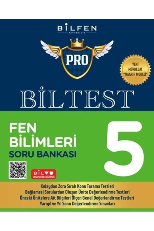 BİLFEN 5.SINIF BİLTEST PRO FEN BİLİMLERİ SORU BANKASI YENİ MÜFREDAT