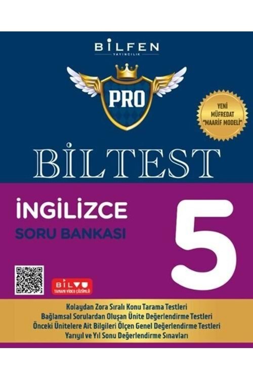 BİLFEN 5.SINIF BİLTEST PRO İNGİLİZCE SORU BANKASI YENİ MÜFREDAT