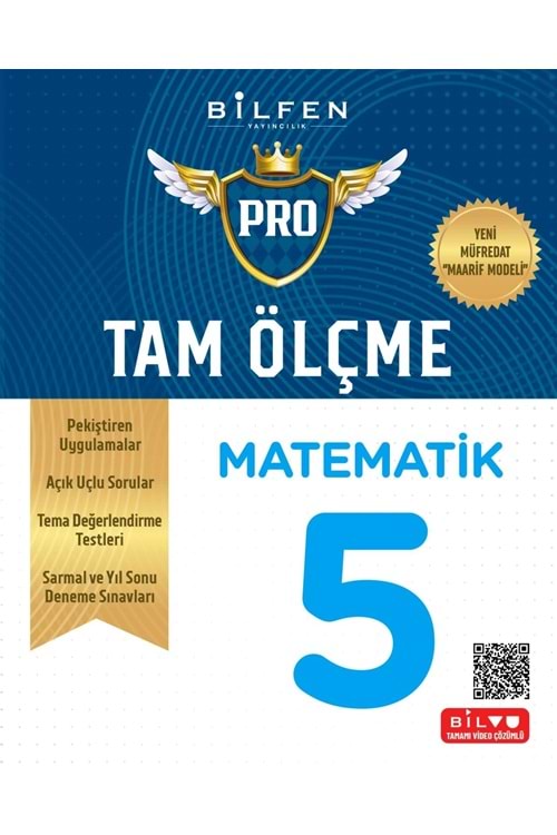 BİLFEN 5.SINIF TAM ÖLÇME PRO MATEMATİK ETKİNLİKLİ SORU BANKASI YENİ MÜFREDAT