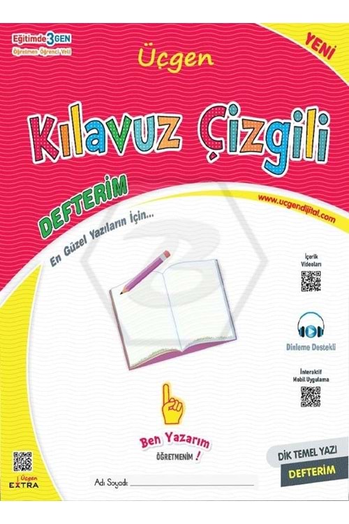 ÜÇGEN 1.SINIF OYS - KILAVUZ ÇİZGİLİ DEFTERİM 48 SAYFA -