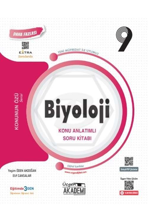 ÜÇGEN AKADEMİ 9.SINIF KONUNUN ÖZÜ - BİYOLOJİ - KÖSB - 2024