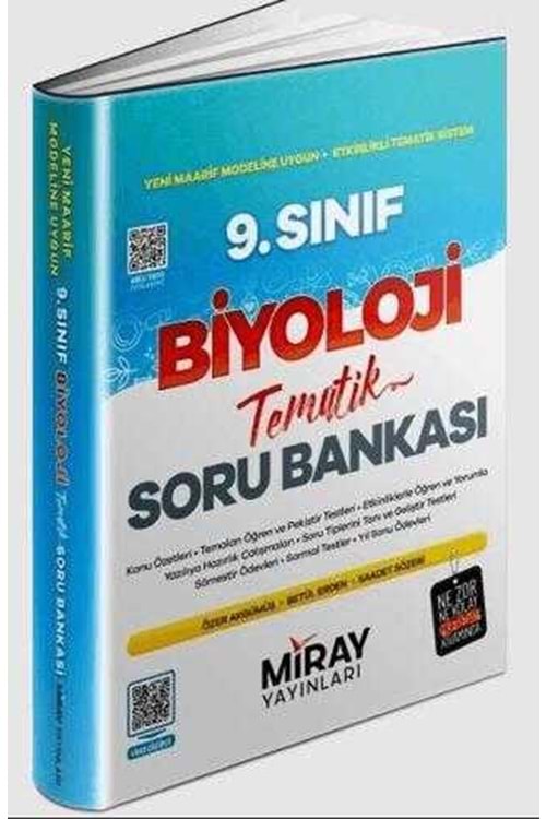 MİRAY 9.SINIF BİYOLOJİ TEMATİK KONU ÖZETLİ SORU BANKASI
