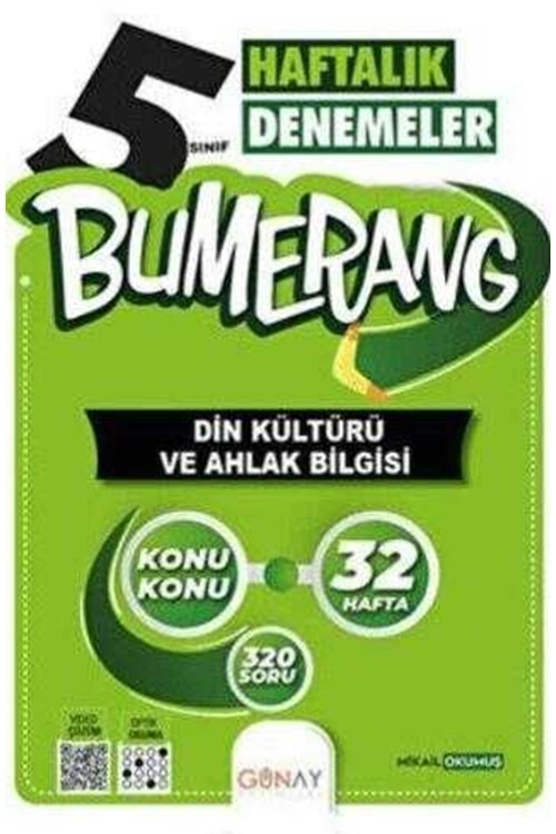GÜNAY BUMERANG 32 HAFTALIK DİN KÜLTÜRÜ VE AHLAK BİLGİSİ DENEMELERİ