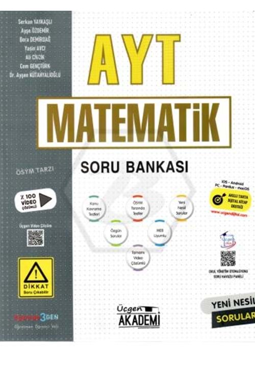 ÜÇGEN AKADEMİ AYT MATEMATİK - SORU BANKASI