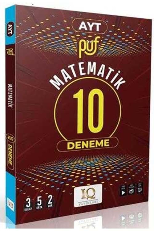 IQ PÜF AYT MATEMATİK 10 BRANŞ DENEMESİ