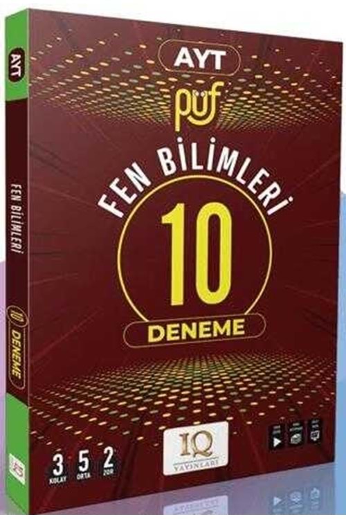 IQ PÜF AYT FEN BİL. 15 BRANŞ DENEMESİ