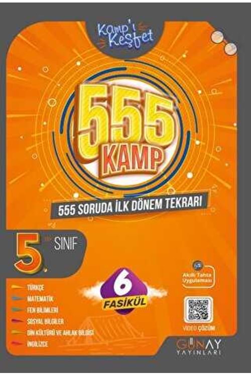 GÜNAY 5.SINIF İLK DÖNEM KAMP KİTABI (KAMPI KEŞFET)