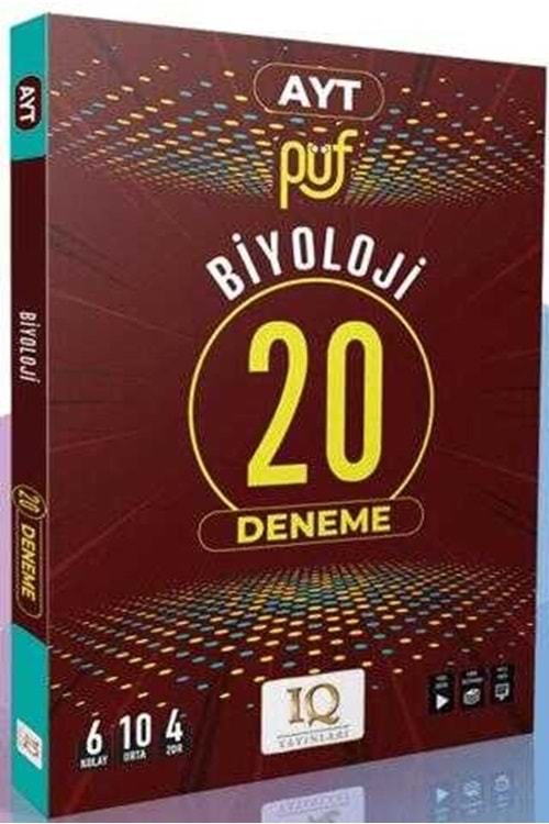IQ AYT BİYOLOJİ PÜF 20 Lİ DENEME