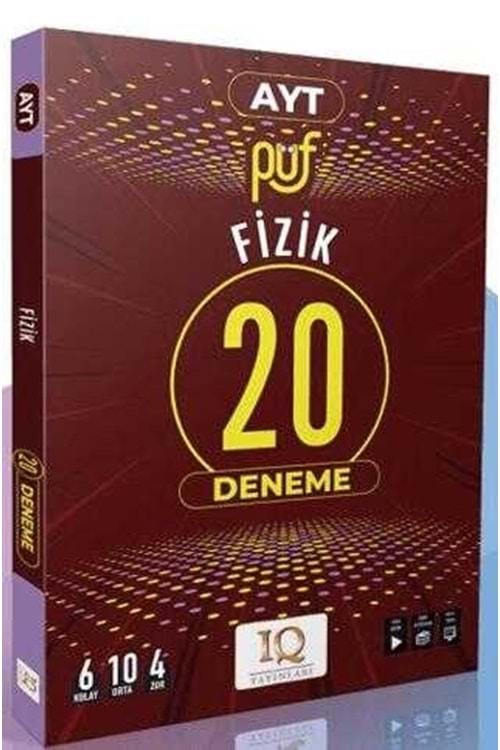IQ AYT FİZİK PÜF 20 Lİ DENEME